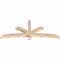 Ekena Millwork Davenport Smooth Timber Gable Bracket, Douglas Fir, 72"W x 30"H x 3 1/2"D x 3 1/2"F, 10/12 Pitch GBW072X30X0404DAV00SDF - alternate 2